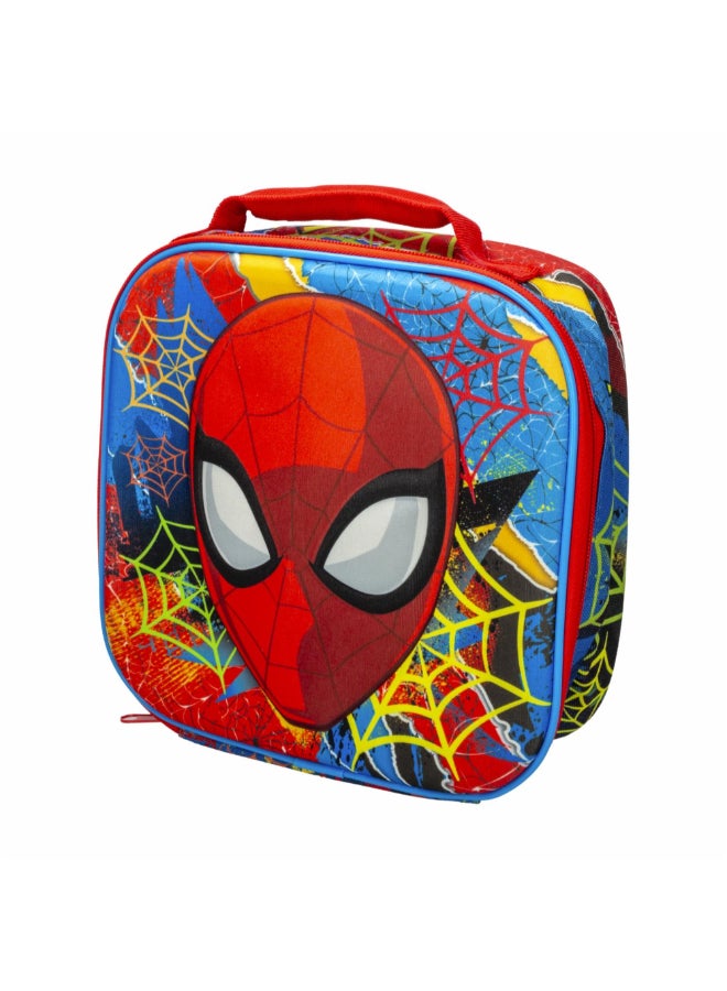 Spiderman 3D Design Insulated Lunch Bag Multicolour 25 x 8 x 21 cm 10066